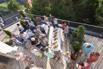 Biohotel Steineggerhof Aperitif-Dachterrasse 