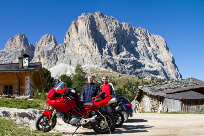 Motorradtouren in den Dolomiten im Biohotel Steineggerhof